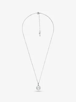 Colar com pingente de logótipo com incrustações de metal precioso | Michael Kors [PT]