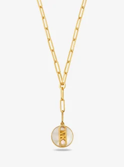Colar de corrente de elos em latão banhado a metal precioso Empire | Michael Kors [PT]