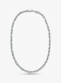 Colar em latão com banho de metal precioso e elos médios incrustados Astor | Michael Kors [PT]