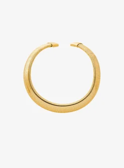 Colar tubogas em latão banhado a metal precioso | Michael Kors [PT]