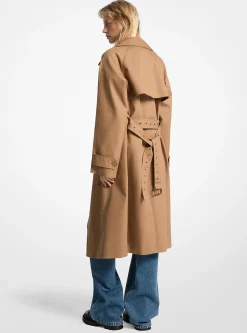 Gabardina assertoada em algodão com corte grande | Michael Kors [PT]