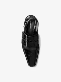 Loafer aberto atrás em pele envernizada estalada Darrington | Michael Kors [PT]