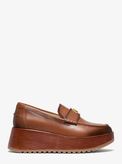 Loafer com plataforma em pele polida Indy | Michael Kors [PT]