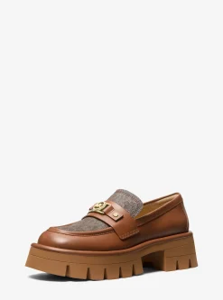 Loafer com plataforma em pele e logótipo exclusivo Mandy | Michael Kors [PT]