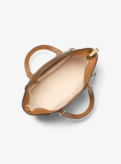Mala a tiracolo convertível em pele com o logótipo exclusivo Taryn pequena | Michael Kors [PT]