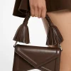 Mala de ombro com borlas em pele Manhatta | Michael Kors [PT]