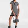 Mala de ombro com logótipo MK2000 em jacquard Colby média | Michael Kors [PT]