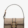 Mala de ombro com logótipo MK2000 em jacquard Colby média | Michael Kors [PT]