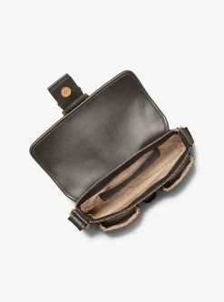 Mala de ombro com logótipo MK2000 em jacquard Colby média | Michael Kors [PT]