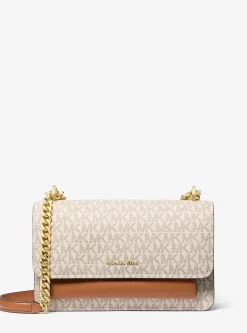 Mala de ombro com logótipo exclusivo Claire grande | Michael Kors [PT]