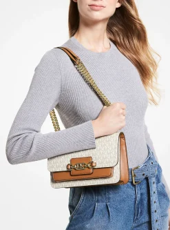 Mala de ombro com logótipo Piper grande | Michael Kors [PT]