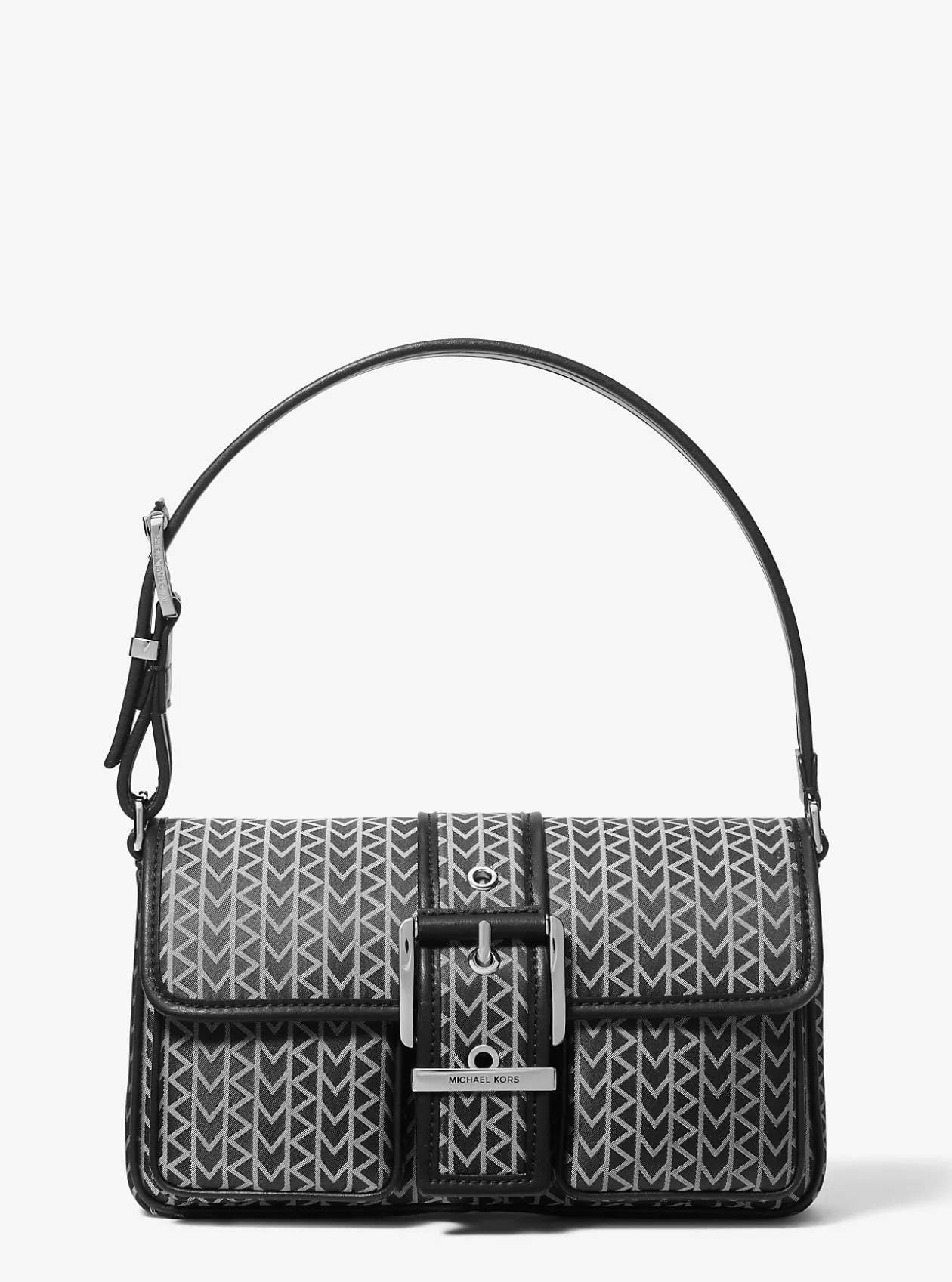 Mala de ombro com logótipo MK2000 em jacquard Colby média | Michael Kors [PT]