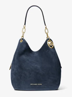 Mala de ombro em camurça Lillie grande | Michael Kors [PT]