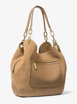Mala de ombro em camurça Lillie grande | Michael Kors [PT]