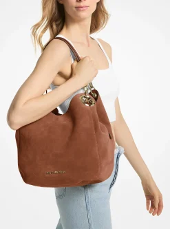 Mala de ombro em camurça Lillie grande | Michael Kors [PT]