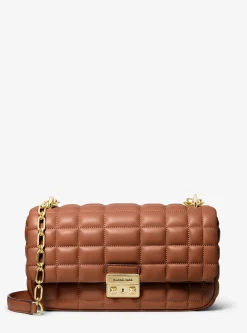 Mala de ombro em pele acolchoada Tribeca grande | Michael Kors [PT]
