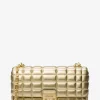 Mala de ombro em pele acolchoada metalizada Tribeca grande | Michael Kors [PT]