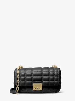 Mala de ombro em pele acolchoada Tribeca pequena | Michael Kors [PT]