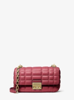 Mala de ombro em pele acolchoada Tribeca pequena | Michael Kors [PT]