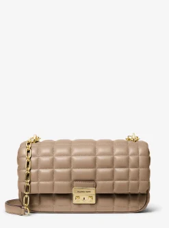 Mala de ombro em pele acolchoada Tribeca grande | Michael Kors [PT]