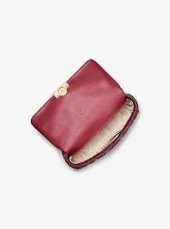 Mala de ombro em pele acolchoada Tribeca pequena | Michael Kors [PT]