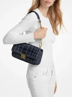 Mala de ombro em pele acolchoada Tribeca grande | Michael Kors [PT]