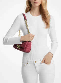 Mala de ombro em pele acolchoada Tribeca pequena | Michael Kors [PT]