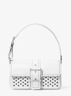 Mala de ombro em pele com ilhós Colby média | Michael Kors [PT]