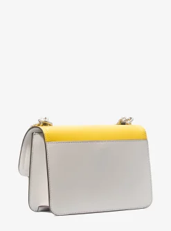 Mala de ombro em pele com bloco de cores Heather grande | Michael Kors [PT]