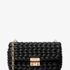 Mala de ombro em pele entrançada à mão Tribeca grande | Michael Kors [PT]