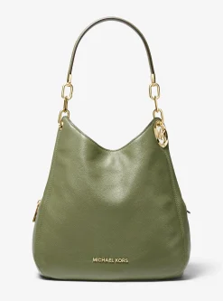 Mala de ombro em pele granulada Lillie grande | Michael Kors [PT]