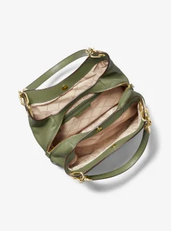 Mala de ombro em pele granulada Lillie grande | Michael Kors [PT]