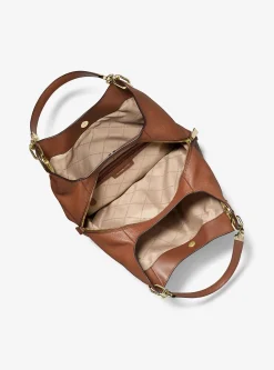 Mala de ombro em pele granulada Lillie grande | Michael Kors [PT]