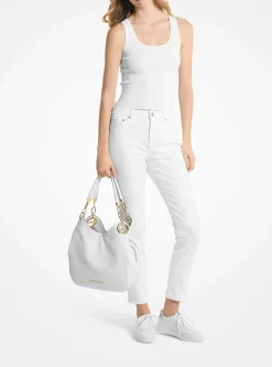 Mala de ombro em pele granulada Lillie grande | Michael Kors [PT]