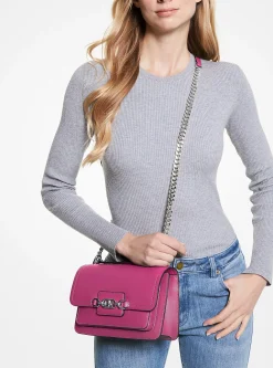 Mala de ombro em pele Heather grande | Michael Kors [PT]