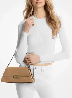 Mala de ombro em pele Ludlow média | Michael Kors [PT]