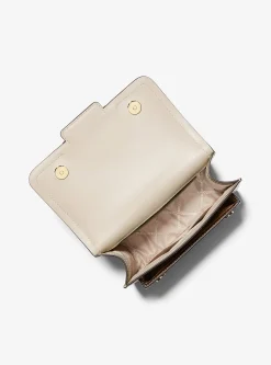 Mala de ombro em pele metalizada Heather grande | Michael Kors [PT]