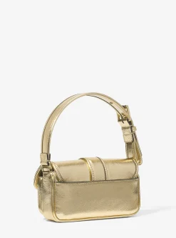 Mala de ombro em pele metalizada Colby extrapequena | Michael Kors [PT]