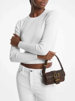 Mala de ombro em pele polida Colby extrapequena | Michael Kors [PT]