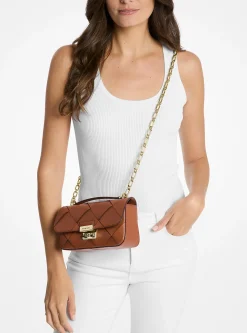 Mala de ombro em pele tecida Tribeca pequena | Michael Kors [PT]