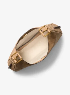 Mala de ombro hobo em nobuck Nolita grande | Michael Kors [PT]