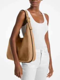 Mala de ombro hobo em nobuck Nolita grande | Michael Kors [PT]