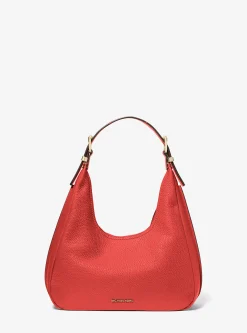 Mala de ombro hobo em pele granulada Nolita pequena | Michael Kors [PT]