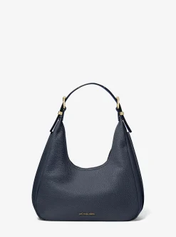 Mala de ombro hobo em pele granulada Nolita pequena | Michael Kors [PT]