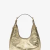 Mala de ombro hobo em pele estalada metalizada Nolita pequena | Michael Kors [PT]