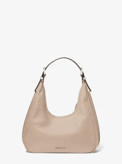 Mala de ombro hobo em pele granulada Nolita pequena | Michael Kors [PT]