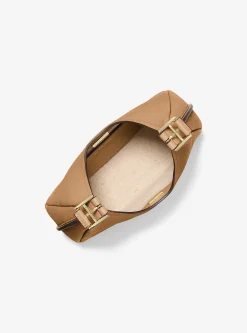 Mala de ombro hobo em pele granulada Nolita pequena | Michael Kors [PT]