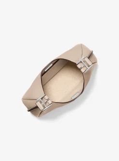Mala de ombro hobo em pele granulada Nolita pequena | Michael Kors [PT]