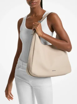 Mala de ombro hobo em pele granulada Nolita grande | Michael Kors [PT]