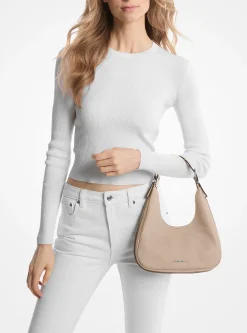 Mala de ombro hobo em pele granulada Nolita pequena | Michael Kors [PT]